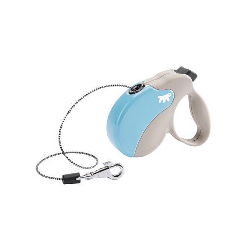 Meilleurs prix pour Laisse rétractable pour chiens AMIGO CORD MINI, cordon, 3 mètres, max 12 kg, Bleu clair
