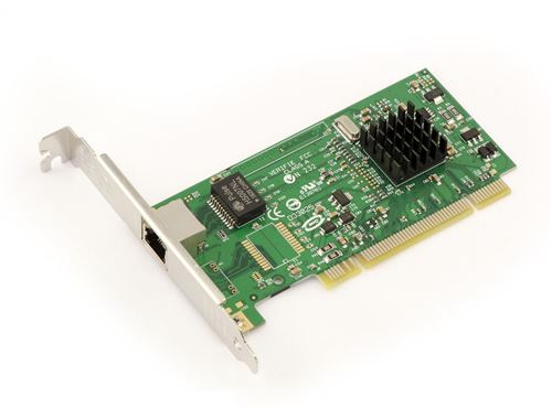 Carte Réseau PCI - 10/100/1000 Mbps - 1 PORT Pour PC et Serveur CHIPSET 82545EM/GM