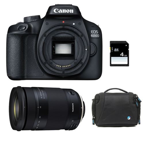 Canon Eos 4000D + Tamron 18-400 Vc + Sac + Carte Sd 4Go
