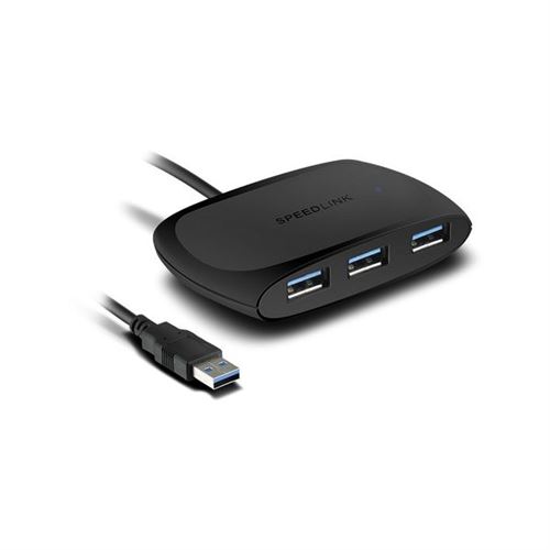 Speedlink Snappy Noir Hub USB 3.0 / 4 Ports - Passif