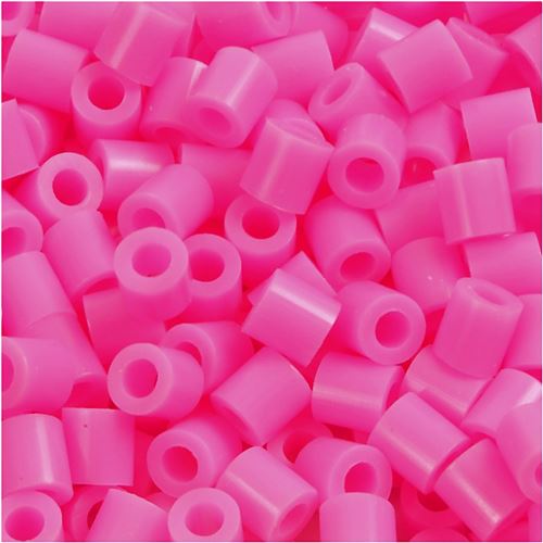 Creotime perles de repassage rose fluo 1100 pièces
