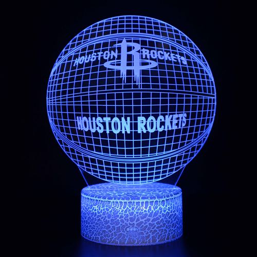 Stack Lampe 3D Tactile Veilleuses Enfant 7 Couleurs Avec Telecommande - Nba #1002 - Image 1