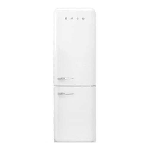 Smeg Réfrigérateur Congélateur Pose Libre, Volume Total 331 L , Réfrigérateur 234 L Air Ventilé, Congélateur 97 L No Frost, Zone Extra Fresh 0°C, Compartiment Congélation Rapide, Éclairage Led, Niveau Sonore 37 Db, Classe A+++, Design Rétro, Blanc