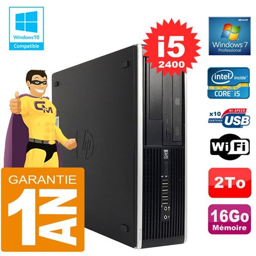 Acheter Pc hp compaq 8300 sff core i5-2400 ram 16go disque 2 to graveur dvd wifi w7 État correct - 229,00 € Pc hp compaq 8300 sff core i5-2400 ram 16go disque 2 to graveur dvd wifi w7 État correct - Hewlett-Packard reconditionné disponible sur Fnac