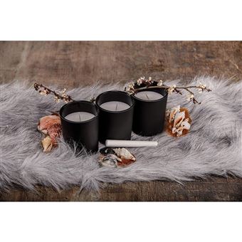 The Candle Factory - Pack 3 bougies ardoise senteur vanille Factory