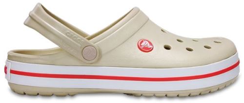 Crocs Crocband Clogs Chaussures Sandales in Stucco Beige en Rouge Melon 11016 1AS [M12]