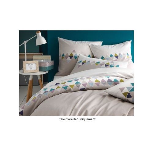 Taie D'oreiller Cti .taie Esprit Gris Parme 65x65