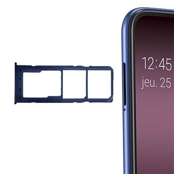 Tiroir Carte SIM + Tiroir Carte Micro SD pour Samsung Galaxy A10 (Noir