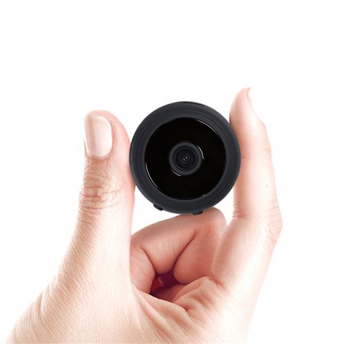 Mini caméra Espion cachée 1080p Full HD magnétique WiFi Noir avec