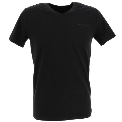 Tee shirt manches courtes Teddy smith Tawax noir mc tee col v Noir taille : M réf : 53872
