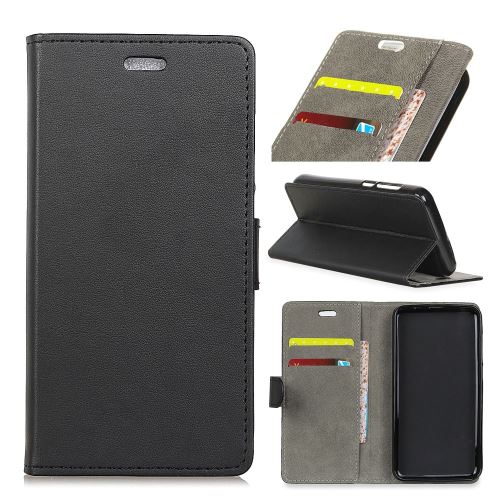 Etui en PU flip avec support noir pour votre Huawei P30 Lite