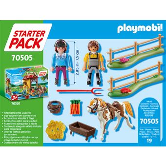 PLAYMOBIL 6933 - Country - Voltigeuse et cheval pas cher 