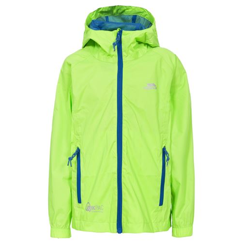 Trespass Qikpac - Veste imperméable repliable - Enfant unisexe (9-10 ans) (Jaune) - UTTP463