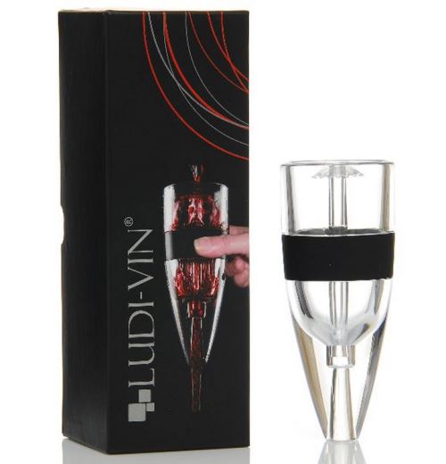 Aérateur de vin noir/transparent - 1186 - LUDI-VIN