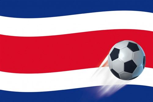 Football Poster - Drapeau Du Costa Rica (61x91 cm)