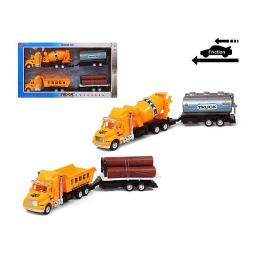 Set de voitures Camion travaux publics Jaune 119251 (2 Uds)