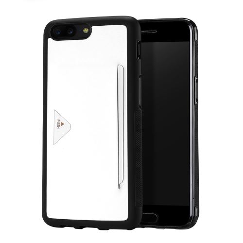 Coque en TPU dux ducis pocard logement de carte série peau retour blanc pour votre OnePlus 5
