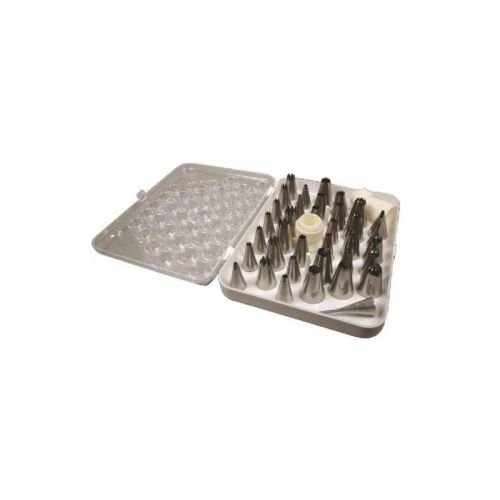 Coffret de 35 douilles à pâtisserie en inox avec adaptateur - vue 2