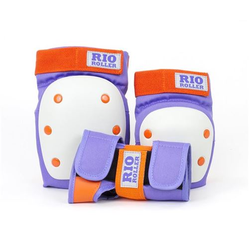 Set de protection RIO ROLLER Triple Pad Set Purple/Orange