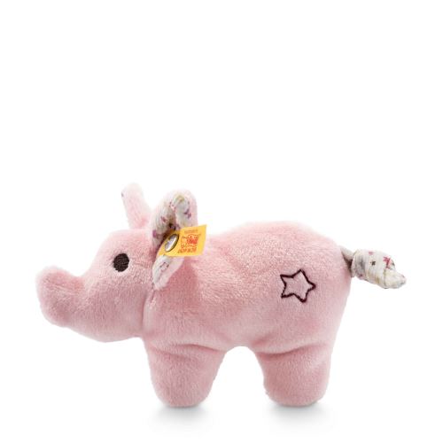 Steiff Mini pig with rustling foil and rattle, pink