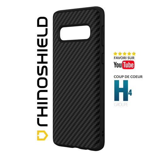 Coque RhinoShield SolidSuit pour SamSung Galaxy S10 Plus - Finition Fibre de Carbone