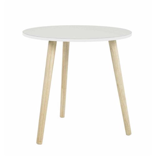 Paris Prix - Table D'appoint En Bois nyaz 48cm Blanc