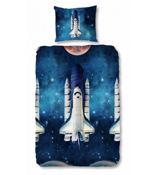 Good Morning Espace couette navette 140 x 200/220 cm bleu
