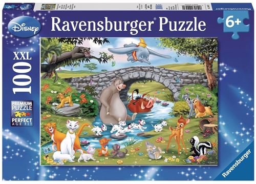 Puzzle 100 pièces XXL Ravensburger La famille d'Animal Friends Disney
