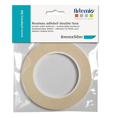 Ruban adhésif double face - largeur 6 mm - Artemio