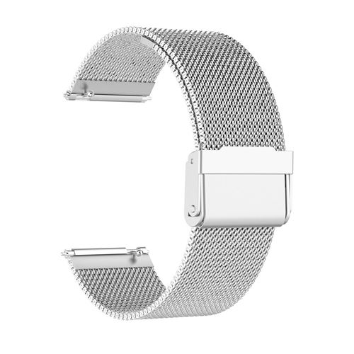 Bracelet de montre Compatible avec Fitbit Versa 2, Acier inoxydable - argent