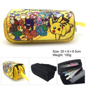Trousse à crayons triple Pikachu Pokemon — nauticamilanonline