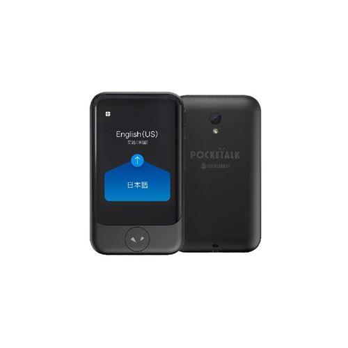 Traducteur portable tactile - Pocketalk S - Noir - Rapide - 74 langues - Traduction écrite et orale - Traduction des images