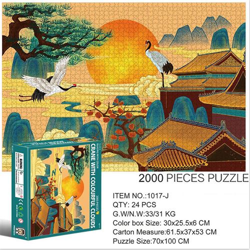 26€01 sur Puzzle 2000 pièces paysage pour enfants et adultes