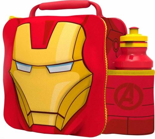 Bouteille et sac à lunch 3D Iron Man