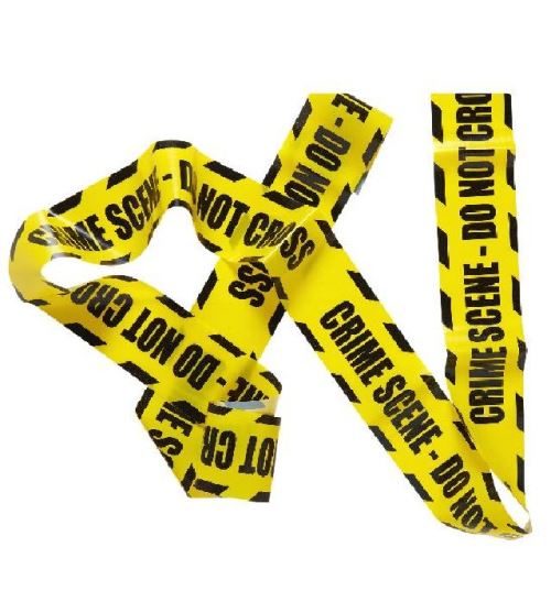 Ruban pvc crime scene-do not cross 7.20 mètres