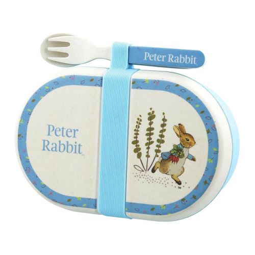 Beatrix Potter Boîte à collations biologique avec couverts: Peter Rabbit