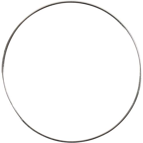 Creative anneau fil métallique argent 7 cm 10 pièces