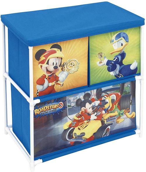 Meuble de rangement 3 compartiments Mickey Disney