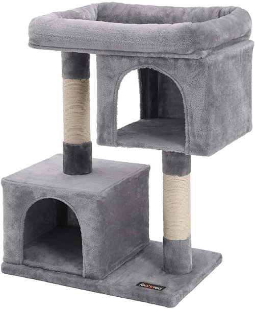 Arbre à chat 84 cm gris clair