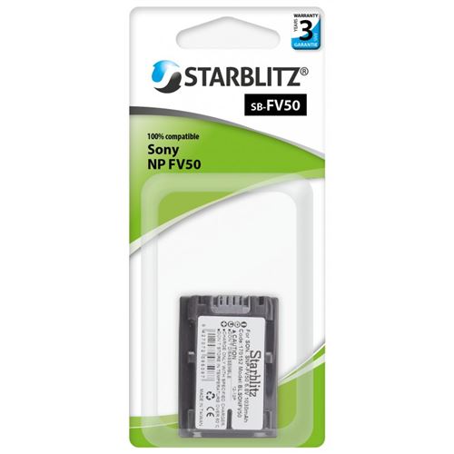 Starblitz batterie compatible avec sony np-fv50