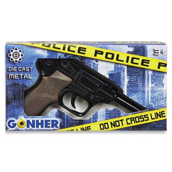 Gonher 124/6 Pistolet de police avec 8 coups Noir - Accessoire de  déguisement - Achat & prix
