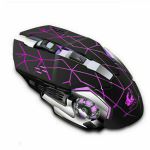 Souris Gaming Sans Fil LexonElec® X8 - Silencieuse Rechargeable LED 7 Couleurs 1800 DPI Ergonomique 6 Boutons - Idéale Bureau & Jeux