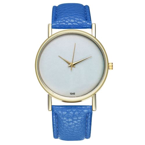montre de personnalité simple véritable explosion modèle quartz horloge T242-ABleu foncé