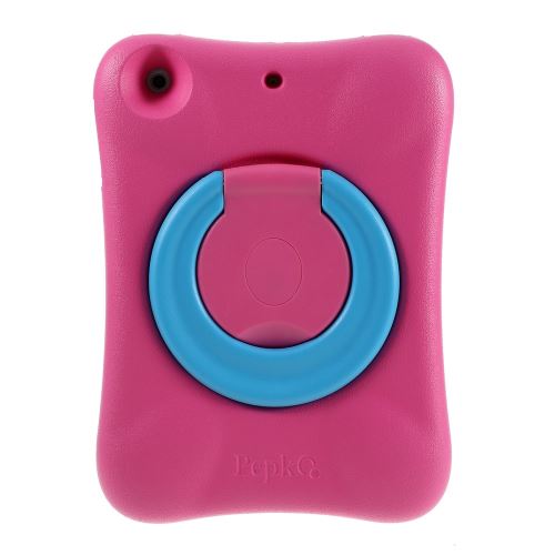 Coque en TPU eva antichoc avec béquille rotative à 360° rose/bleu pour votre Apple iPad Mini 3/2/1