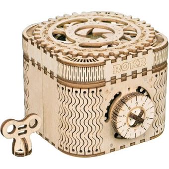 Robotime kit de maquette Boîte au trésor 12,4 cm en bois 123 pièces