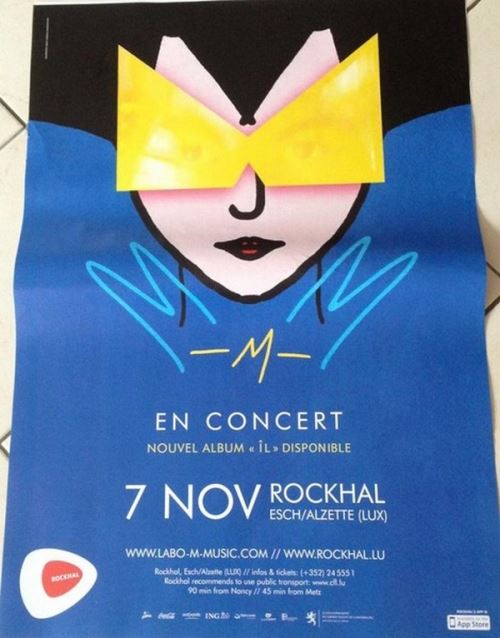 M - Mathieu CHEDID - 60x80 cm - AFFICHE / POSTER