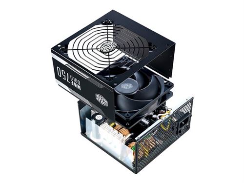 Cooler Master MWE Gold 750 750W ATX Noir Unité d'alimentation d'énergie - Unités d'alimentation d'énergie (750 W, 100-240, 50-60, 12-6, Actif, 100 W)