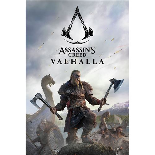 ABYstyle - ASSASSIN'S CREED - Poster Valhalla Raid roulé filmé (91.5x61)