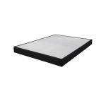 Sommier tapissier 160x200 Omega simili noir 2x17 lattes