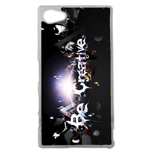 Coque Sois Créatif Art Graphique Compatible Sony Z5 Compact Transparent